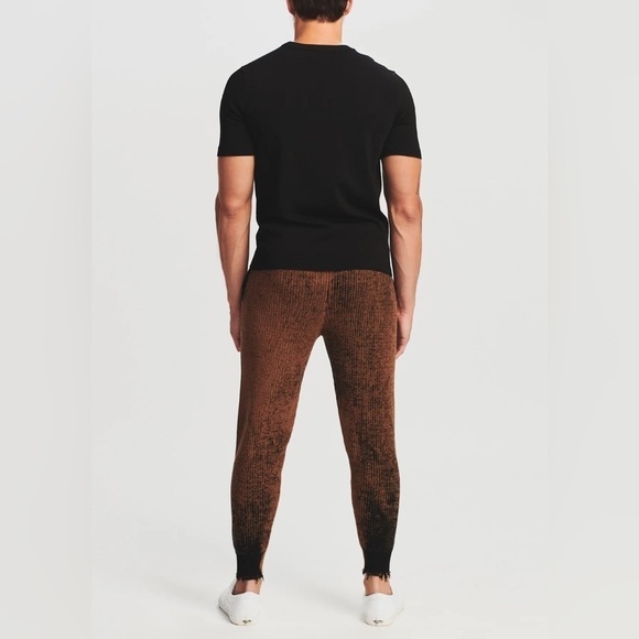 NWT SER.O.YA Jason Sweater Knit Jogger Cognac Dye Effect Brown - Picture 5 of 6